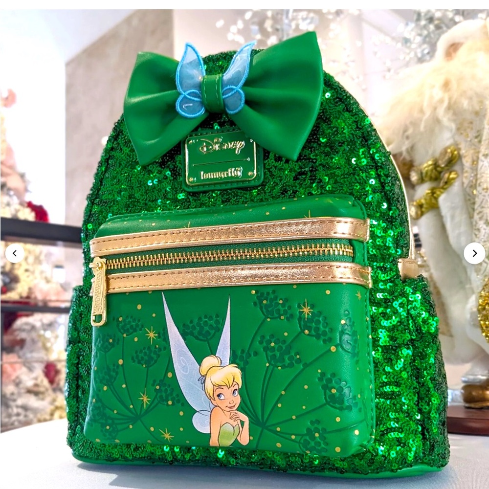 Loungefly Tinkerbell Sequin Mini Backpack